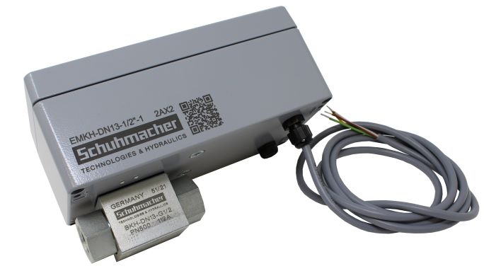 2-Wege Hydraulik Kugelhahn elektromotorisch betätigt